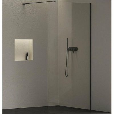 Душевая перегородка Ravak ST Walk-In Wall Air 110 GW9WD0300Z1C профиль Черный стекло Transparent