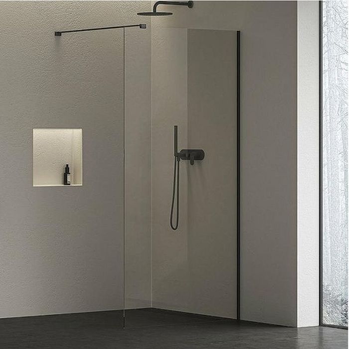 Душевая перегородка Ravak ST Walk-In Wall Air 110 GW9WD0300Z1C профиль Черный стекло Transparent