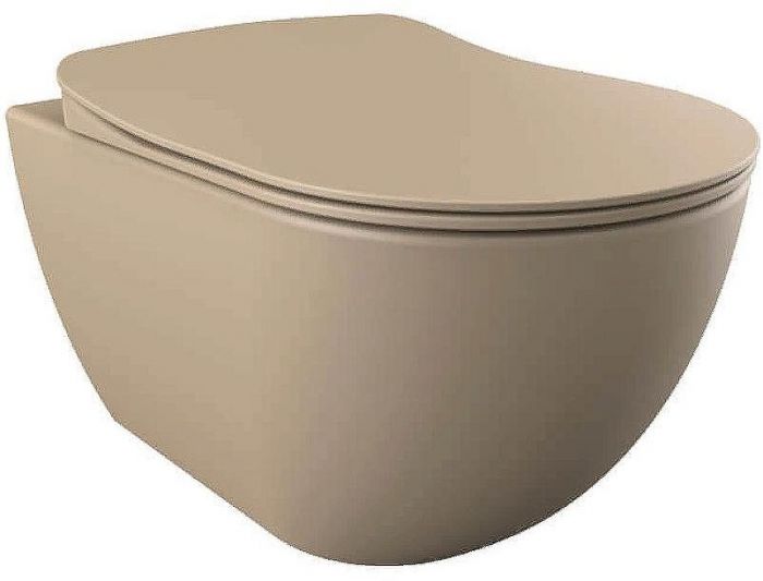 Унитаз Creavit Free FE320-11CM00E-0000 подвесной Капучино матовый без сиденья
