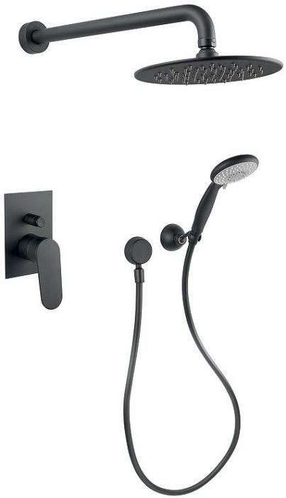 Душевая система Fiore Kevon 81NN7557 цвет Черный матовый