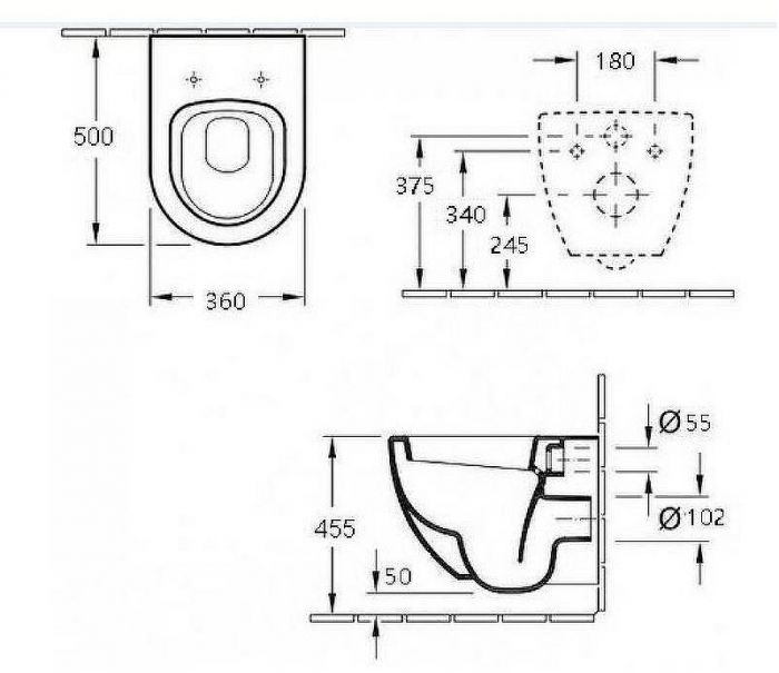 Унитаз Esbano Lotus ESUPLOTUW подвесной Белый с сиденьем Микролифт