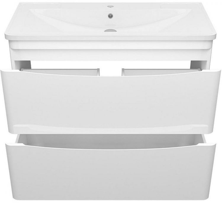 Тумба с раковиной Misty Атлантик 100 УТ000012714 Белая