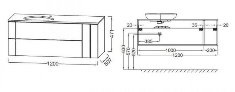 Тумба под раковину 120 см Jacob Delafon Nouvelle Vague EB3042-N18 белый Тумба под раковину 120 см Jacob Delafon Nouvelle Vague EB3042-N18 белый