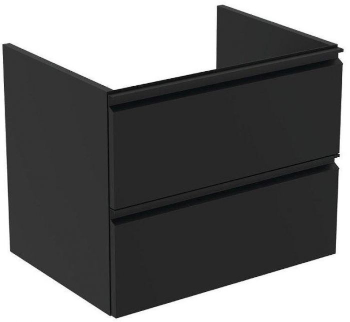 Тумба под раковину Ideal Standard Tesi 60 T0050ZT подвесная цвет Silk Black (Черный шелк)