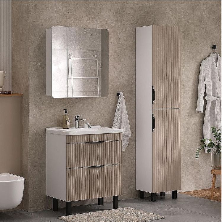 Шкаф пенал Volna Lotty 40 pnLOTTY40-13 Латте Белый