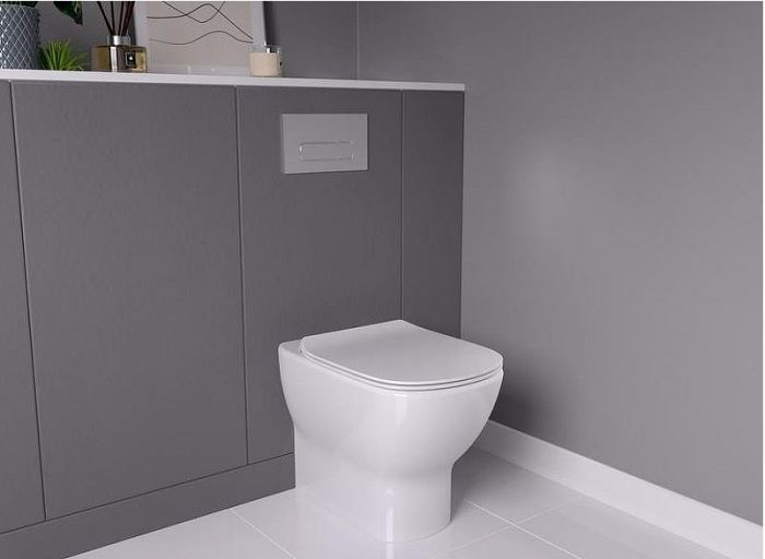 Комплект унитаза с инсталляцией Ideal Standard Tesi Aqua Blade TT00002/115JG с сиденьем Микролифт и клавишей смыва Хром матовый