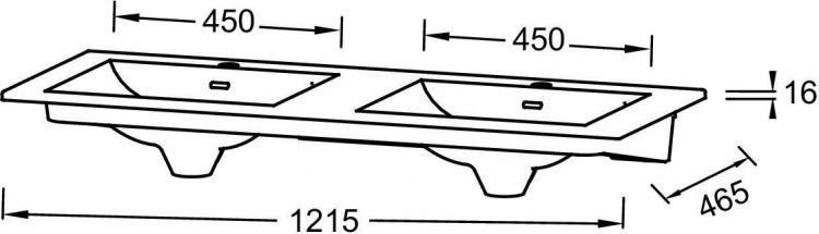 Тумба с раковиной Jacob Delafon Sherwood, 120 см, тумба состаренный дуб, раковина керамика белая