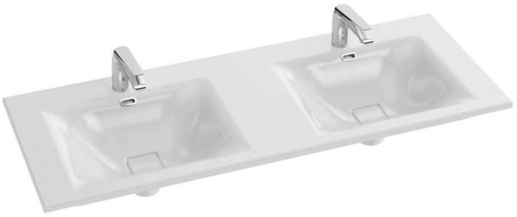 Тумба с раковиной Jacob Delafon Sherwood, 120 см, тумба состаренный дуб, раковина керамика белая