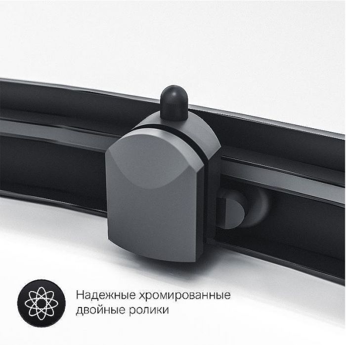 Комплект душевого уголка с душевой системой и аксессуарами AM.PM Gem 90x90 WK90EN профиль Черный матовый стекло прозрачное