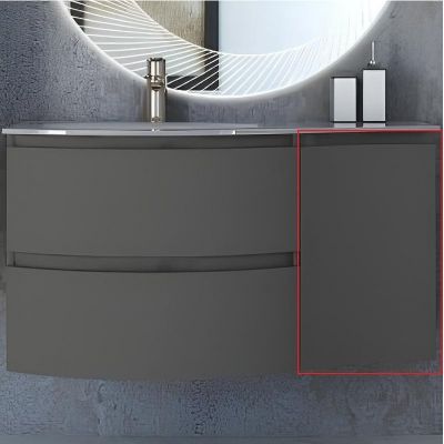 Подвесной шкаф Cezares Vague 34 R 54906 Grigio talpa opaco