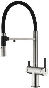 Смеситель для кухни Paulmark Gravity Gr213888-BS Брашированная сталь