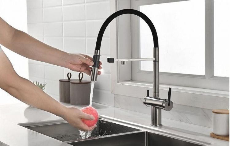 Смеситель для кухни Paulmark Gravity Gr213888-BS Брашированная сталь Смеситель для кухни Paulmark Gravity Gr213888-BS Брашированная сталь