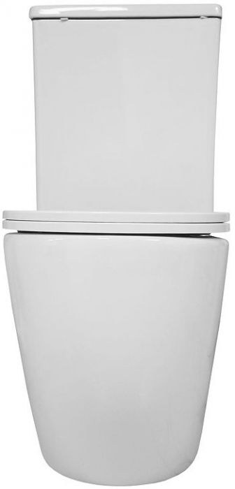 Унитаз компакт Azario Blanco AZ-T003B-R цвет Белый с бачком и сиденьем Микролифт