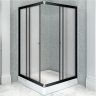 Душевой уголок Radomir Дрим 110x110 1-03-6-0-0-1201 профиль Черный стекло матовое
