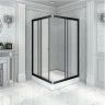 Душевой уголок Radomir Дрим 110x110 1-03-6-0-0-1201 профиль Черный стекло матовое