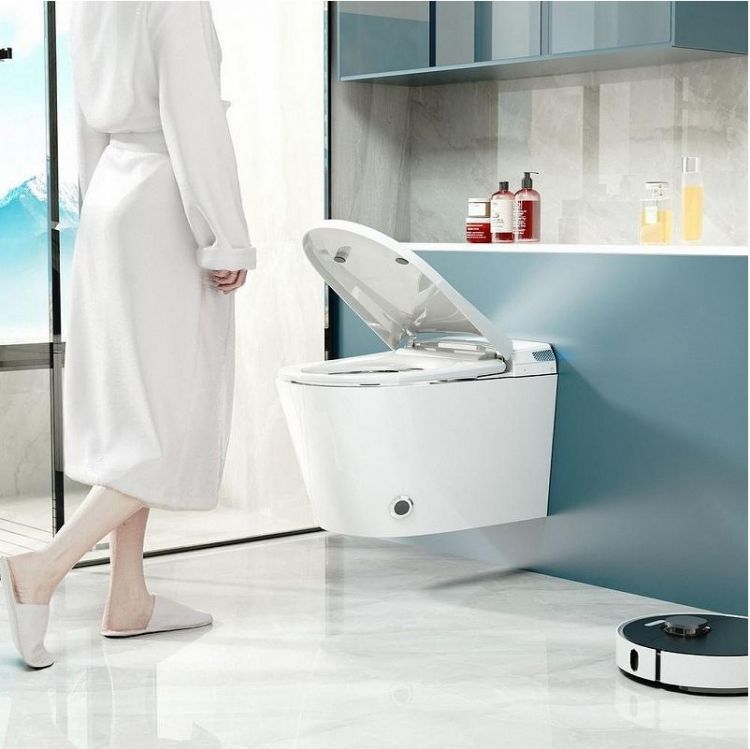 Комплект унитаза биде с инсталляцией Abber Bequem AC1119S-AC0101P цвет Белый с сиденьем Микролифт