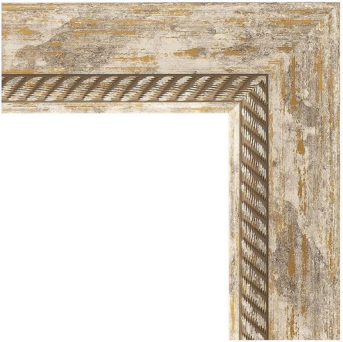 Зеркало Evoform Exclusive-G 103х103 BY 4435 с гравировкой в багетной раме - Прованс с плетением 70