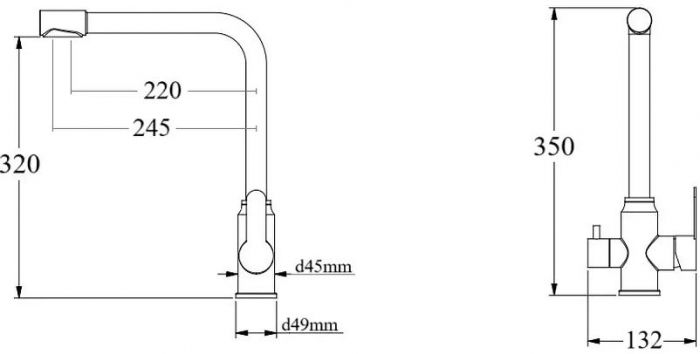 Смеситель для кухни Bond Smart B65-0477 цвет Графит