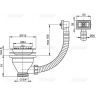 Выпуск для кухонной мойки Alcaplast A38 Нержавеющая сталь