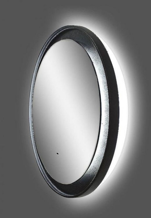 Зеркало Art&Max Napoli AM-Nap-800-DS-F с подсветкой с бесконтактным выключателем Черное матовое