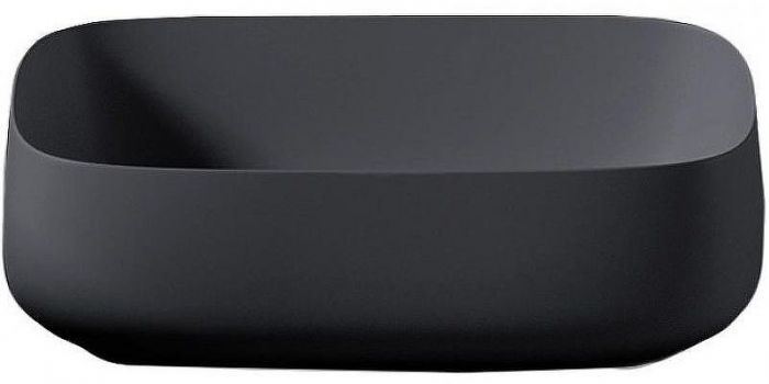 Раковина-чаша Artceram Cognac Quadro 56 COL009 17 00 Черная матовая