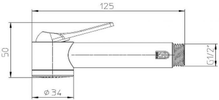 Гигиенический душ Bossini Apice B00920.030 Хром