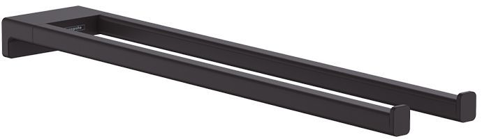 Hansgrohe AddStoris Полотенцедержатель 44.5см., двухрожковый, цвет: черный матовый