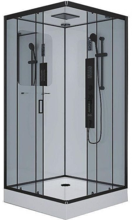 Душевая кабина Niagara Premium 90x90 NG-6901-01GQ Black с гидромассажем