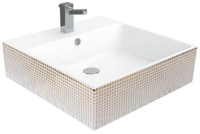 Раковина Creavit Next 50 NX256-00CB00E-NA00 Белая Золото