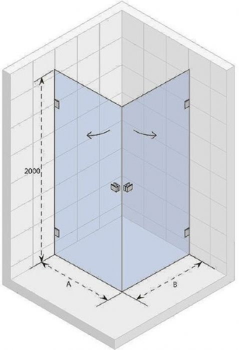 Душевой уголок Riho SZ Scandic NXT Х209 97х77 L/P G001103120 (GX12042C0) профиль Хром стекло прозрачное