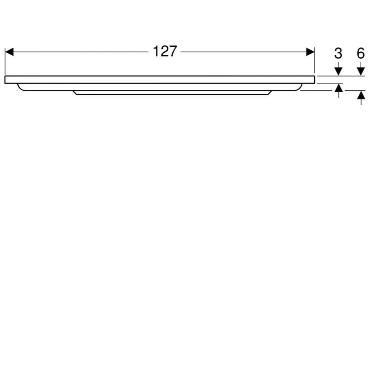 Душевой поддон Geberit Renova угловой круглый, 90х90 см [652210000]