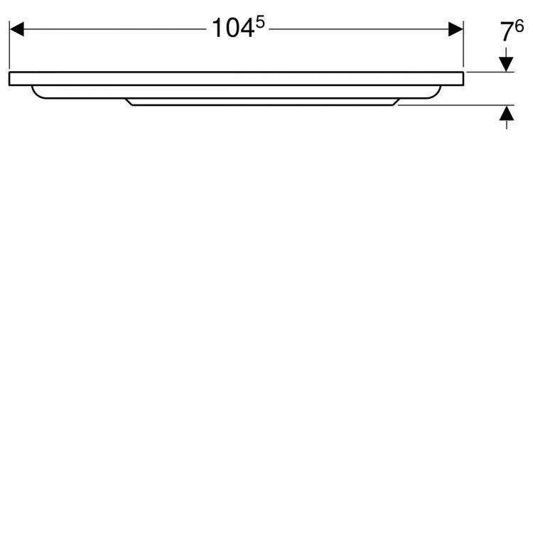 Душевой поддон Geberit Renova угловой круглый, 90х90 см [652210000]
