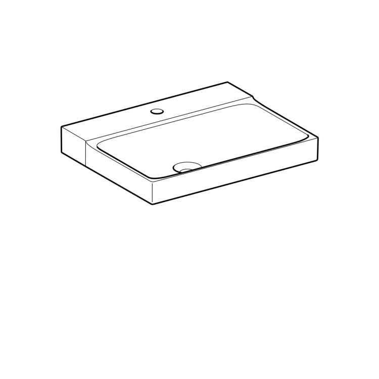 Раковина Geberit Xeno? с отверстием, без перелива 60х48 [500.530.01.1]