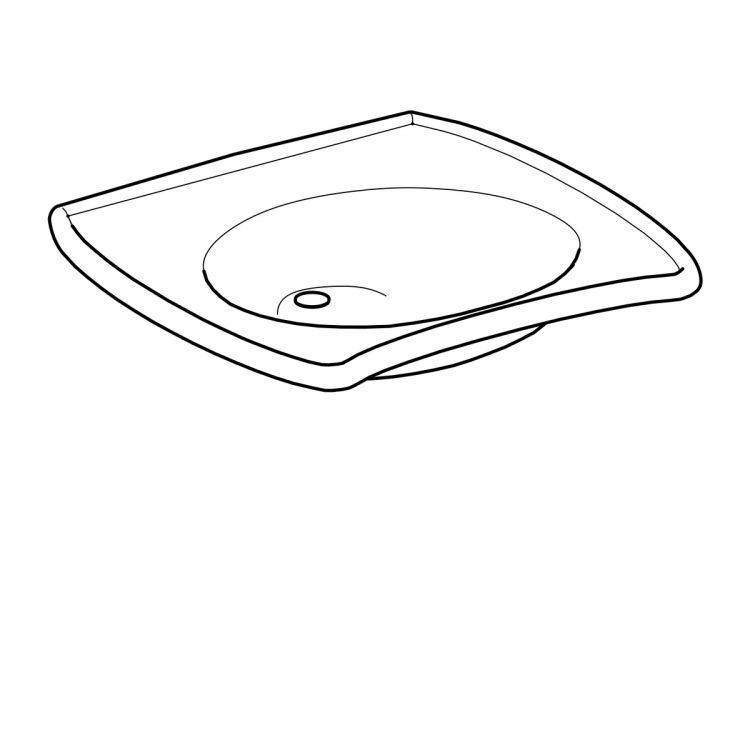 Раковина Geberit Vitalis 65x60 без перелива [121565000]