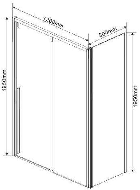 Душевой уголок Vincea Lugano 120х80 VSR-1L8012CL-1 профиль Хром стекло прозрачное Душевой уголок Vincea Lugano 120х80 VSR-1L8012CL-1 профиль Хром стекло прозрачное