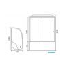 Душевая кабина Royal Bath RB 8120BK6-WC-CH (белое/матовое) левая