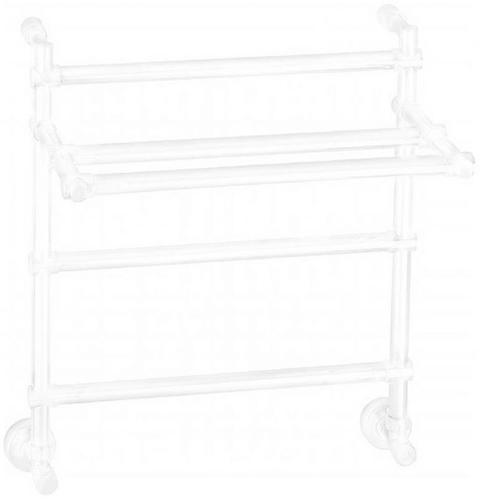 Электрический полотенцесушитель Margaroli Sole 554-3 BOX 5544703WHPB с полкой Белый