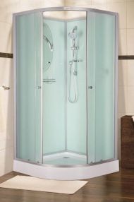 Душевая кабина полукруглая ESBANO-100C (100х100х210) Душевая кабина полукруглая ESBANO-100C (100х100х210)