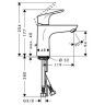 Hansgrohe Focus, Смеситель для раковины, с донным клапаном, Цвет: хром