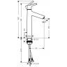 Hansgrohe Talis S Смеситель для раковины 190, однорычажный, с донным клапаном, цвет: хром