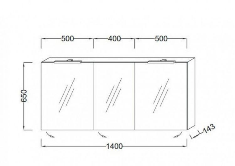 Зеркало-шкаф Jacob Delafon EB1370-G1C белый блестящий лак Зеркало-шкаф Jacob Delafon EB1370-G1C белый блестящий лак
