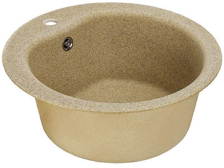 Кухонная мойка Aquaton Мида 51 1A712732MD220 Песочная Кухонная мойка Aquaton Мида 51 1A712732MD220 Песочная