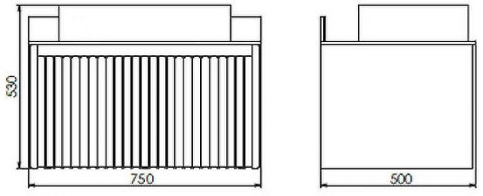 Тумба с раковиной Comforty Марсель 75 00-00013396 подвесная Белая матовая Калакатта Блэк
