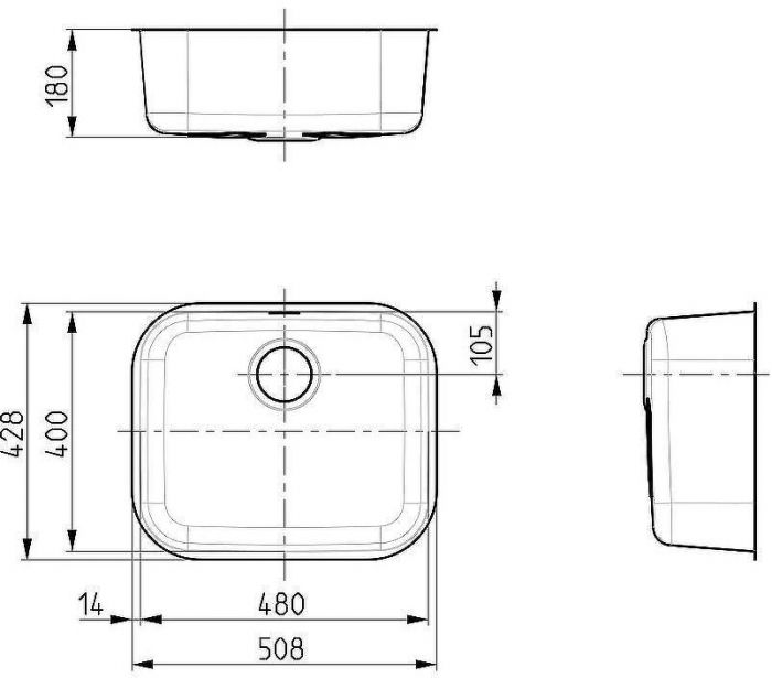 Кухонная мойка Alveus Variant 10 Monarch Copper 480x400x180 1113580 Медь