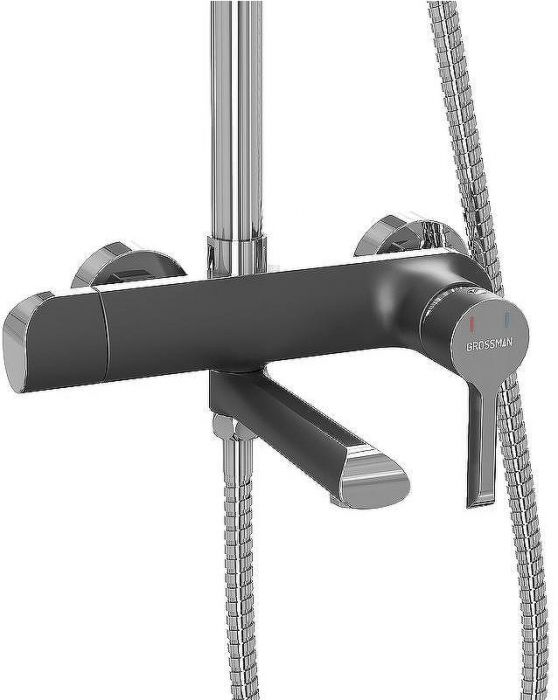 Душевая система Grossman Alba 500.K35.06.100/210 Хром Черная