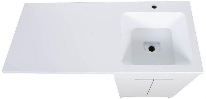 Тумба с раковиной Orange Sistema 120 R STD-120TUW+RAR Белая