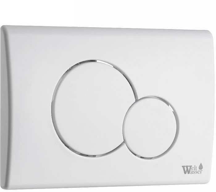 Клавиша смыва WeltWasser WW Marberg 507 RD GL-WT 10000010236 Белая глянцевая