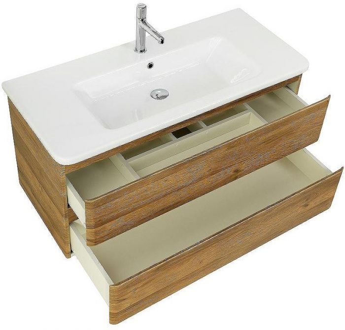 Тумба под раковину BelBagno 105 ALBANO-CER-1050-2C-SO-RR подвесная Rovere Rustico