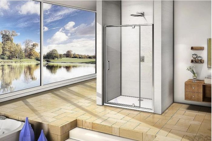 Душевая дверь Good Door Orion WTW-PD-140-C-CH 140 профиль Хром стекло прозрачное
