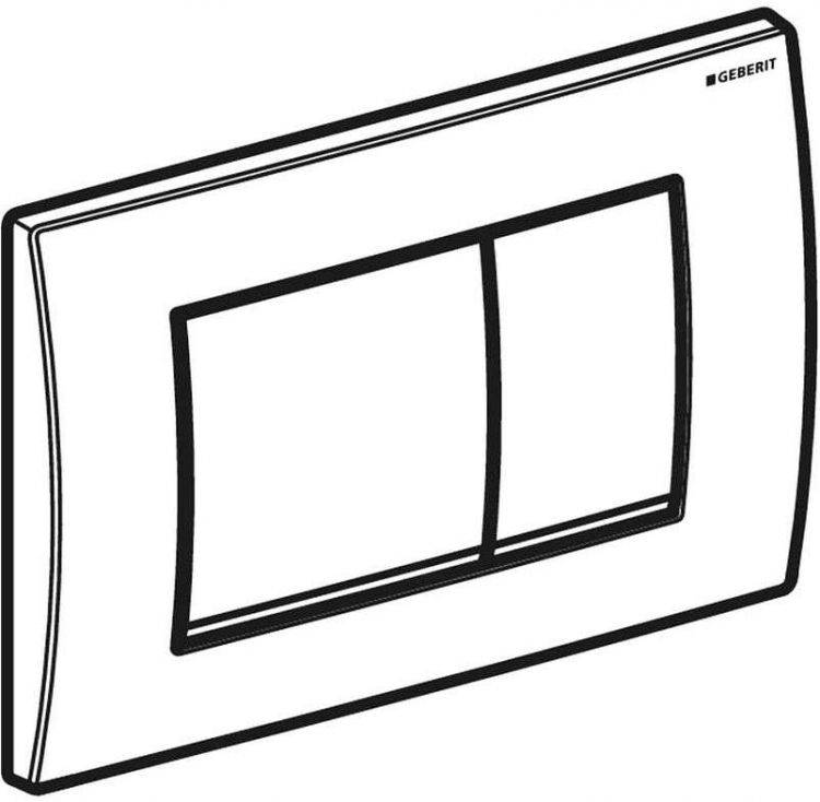 Клавиша смыва Geberit Delta30 115.137.46.1 Хром матовый